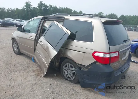 2007 Honda Odyssey Ex из США, поврежденный, VIN 5FNRL38407B024348